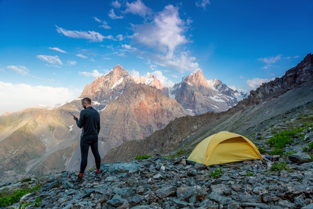 satellite phone, sat phone, Alberta, Rockies